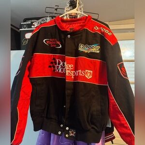 Dodge Motorsports Black and Red racing Bomber Jacket